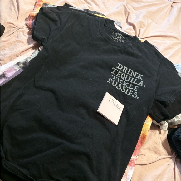 Black Short Sleeve Tee with Skeleton and Cat Graphic - Picture 4 of 4